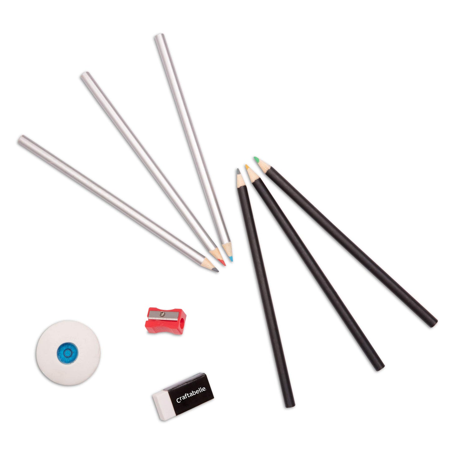 Craftabelle 117pc Kids Painting Set in Wooden Case