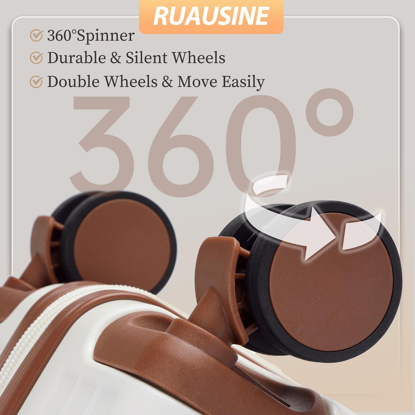 Hardside Carry-On Luggage with Spinner Wheels