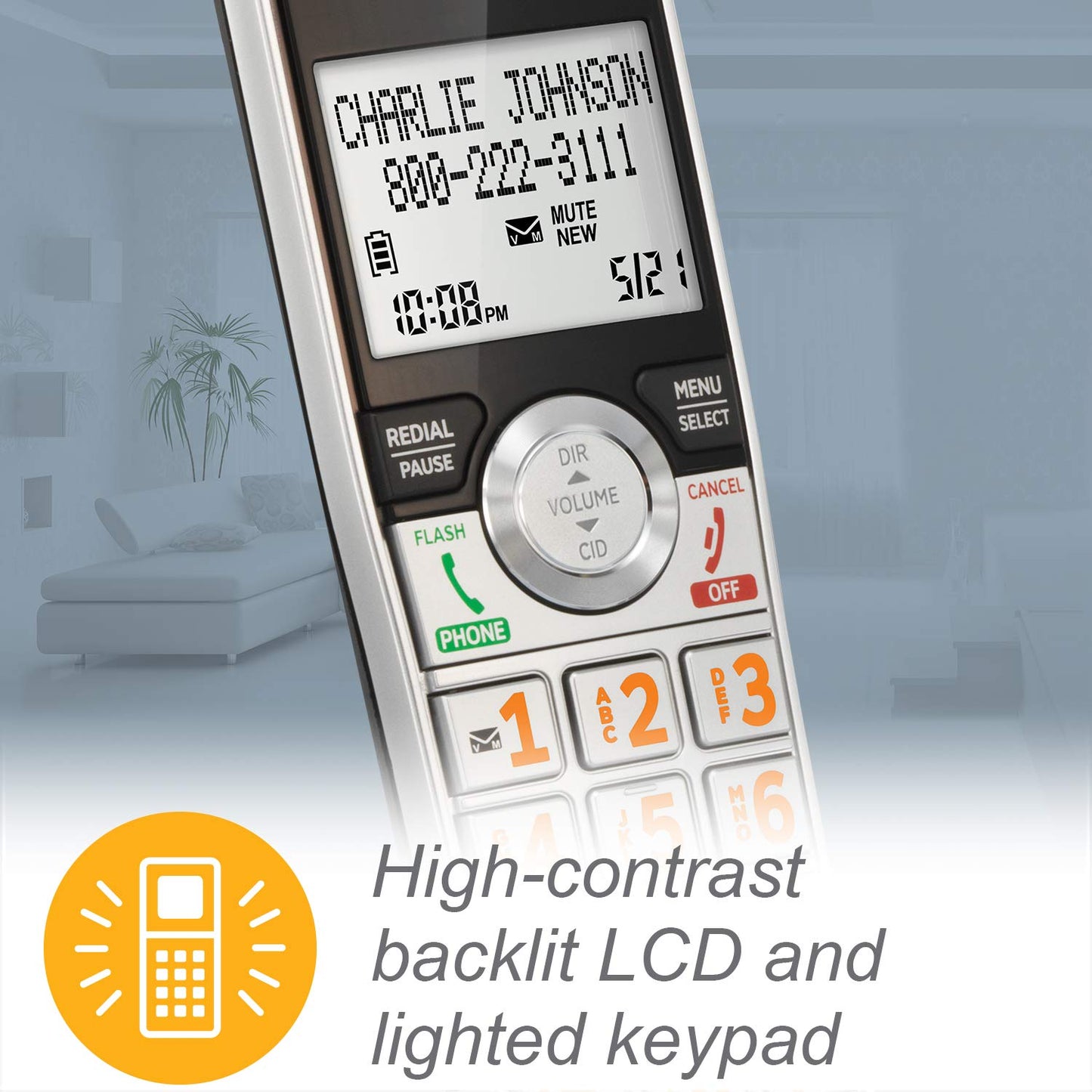 AT&T 5-Handset Cordless Phone with Answering Machine