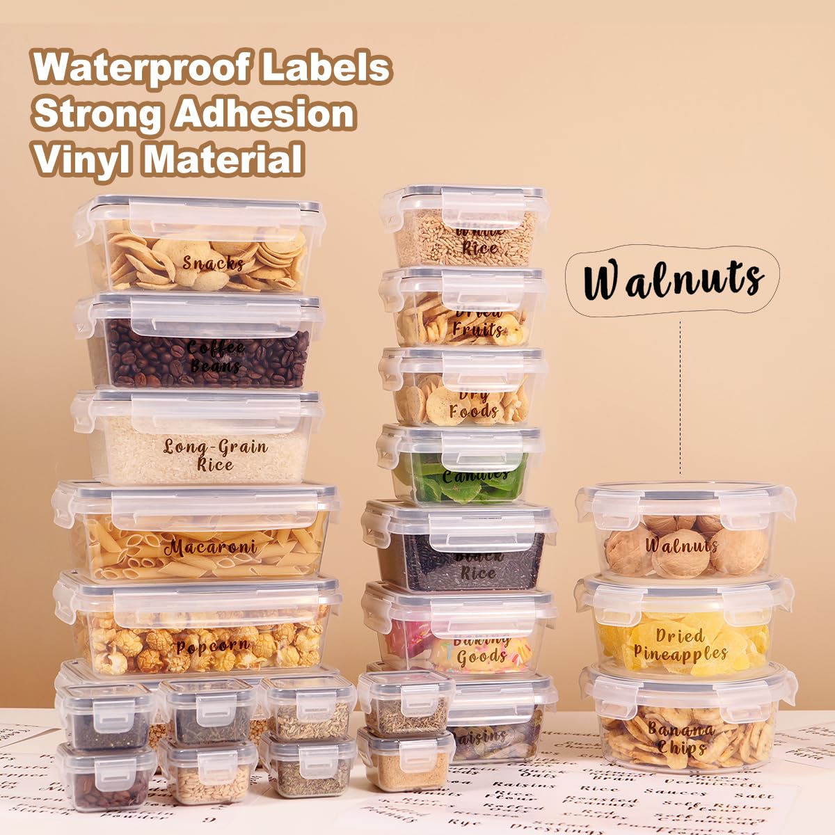 24 Pcs BPA-Free Food Storage Containers Set