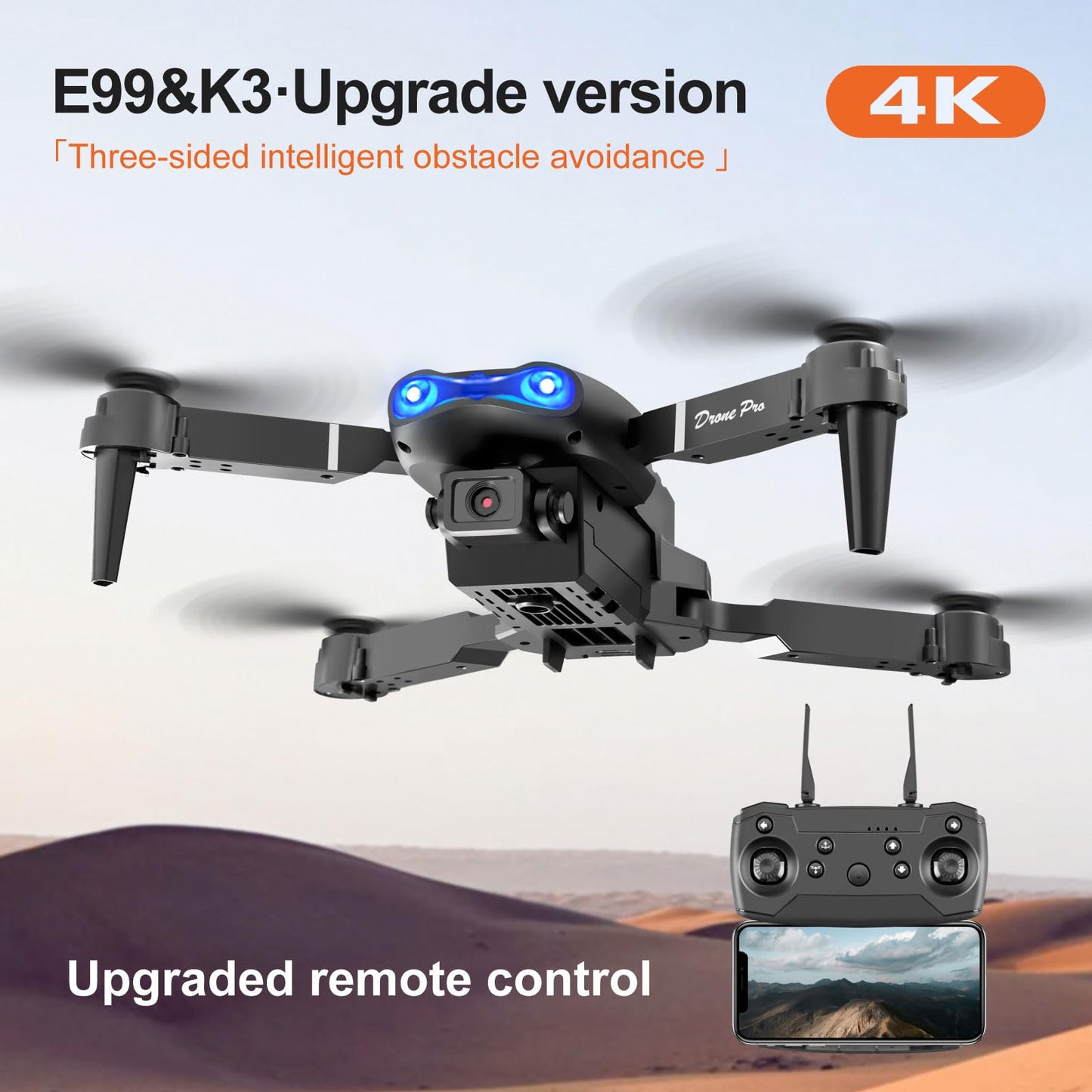 4K Dual HD Camera FPV Drone by THOAML
