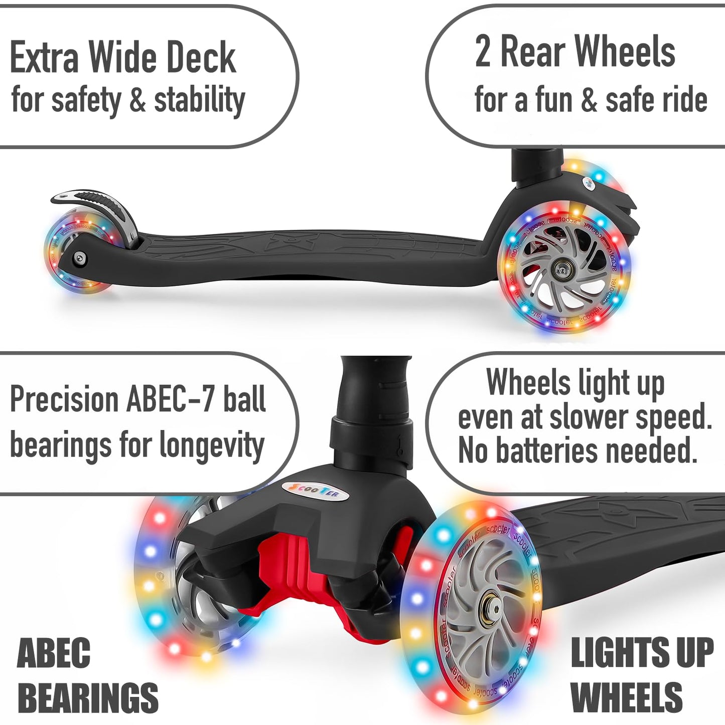 3-Wheel Kick Scooter for Toddlers