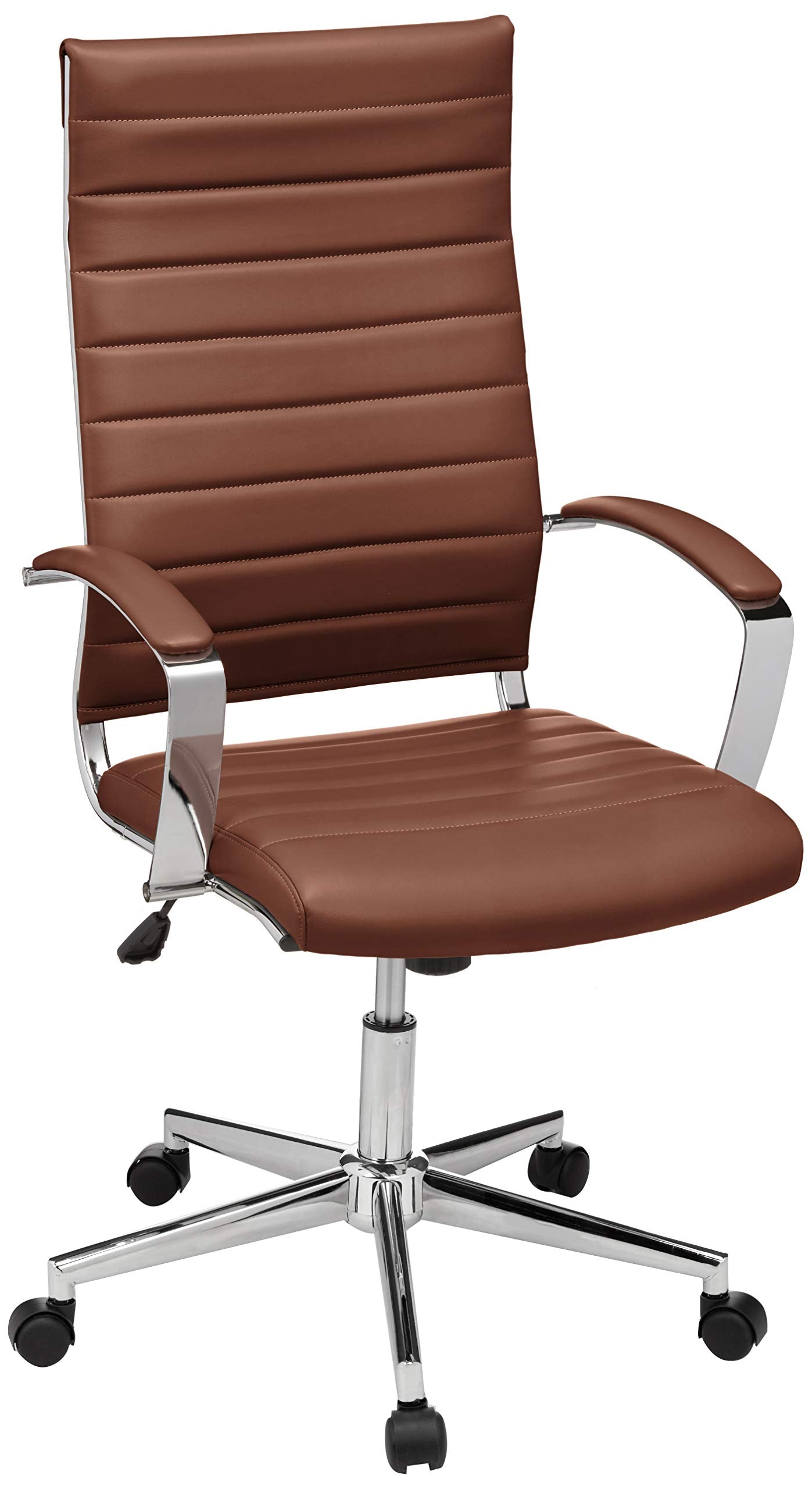 High-Back Swivel Desk Chair with Lumbar Support