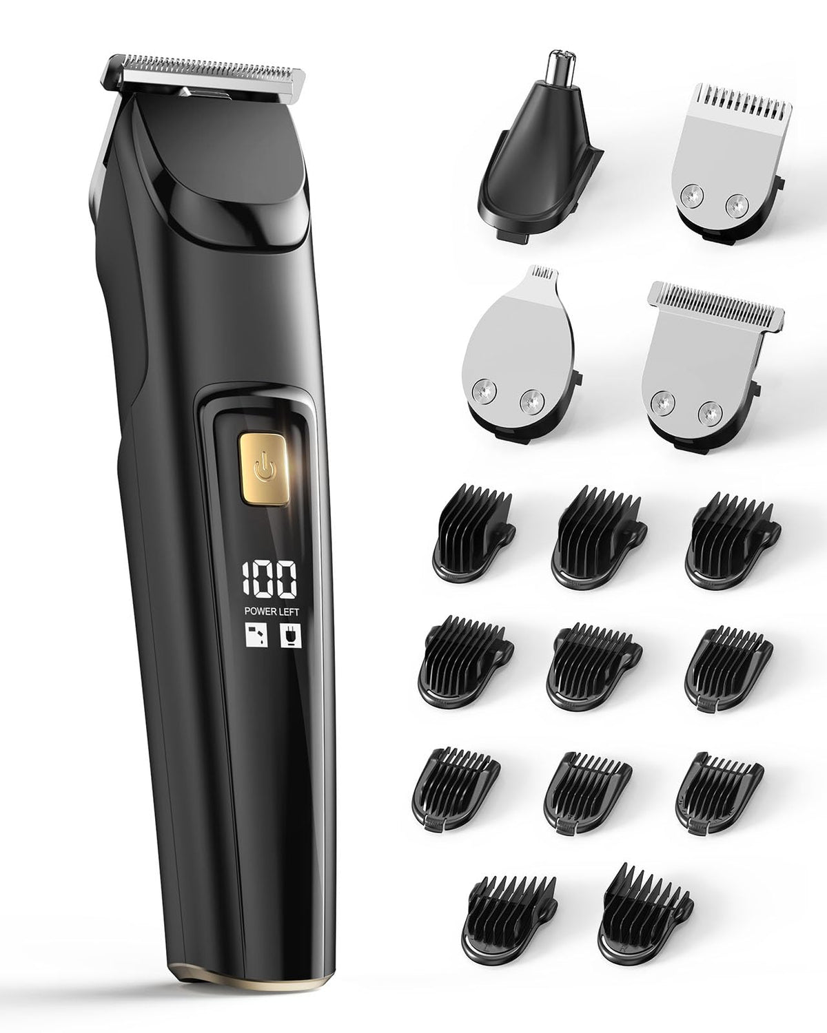 Rechargeable 4-in-1 Beard Trimmer and Hair Clipper
