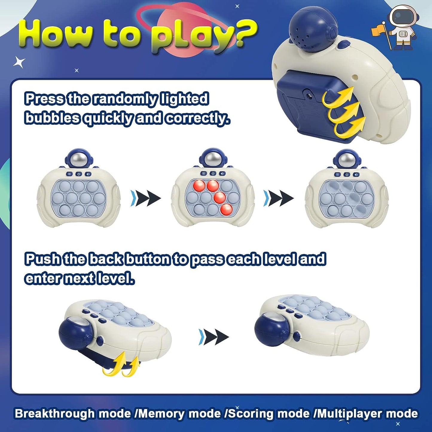 Push Game Fidget Toy for Kids and Adults