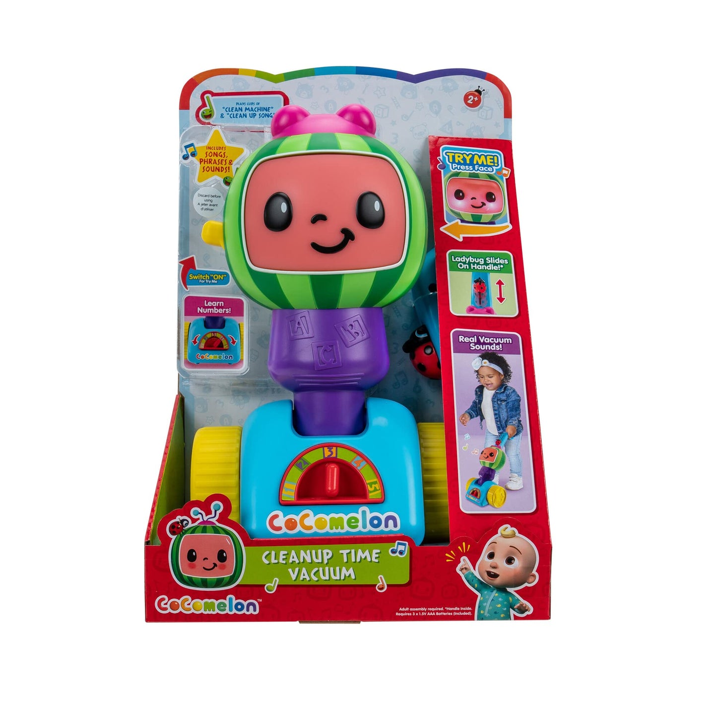 CoComelon Cleanup Time Vacuum with Songs for Kids