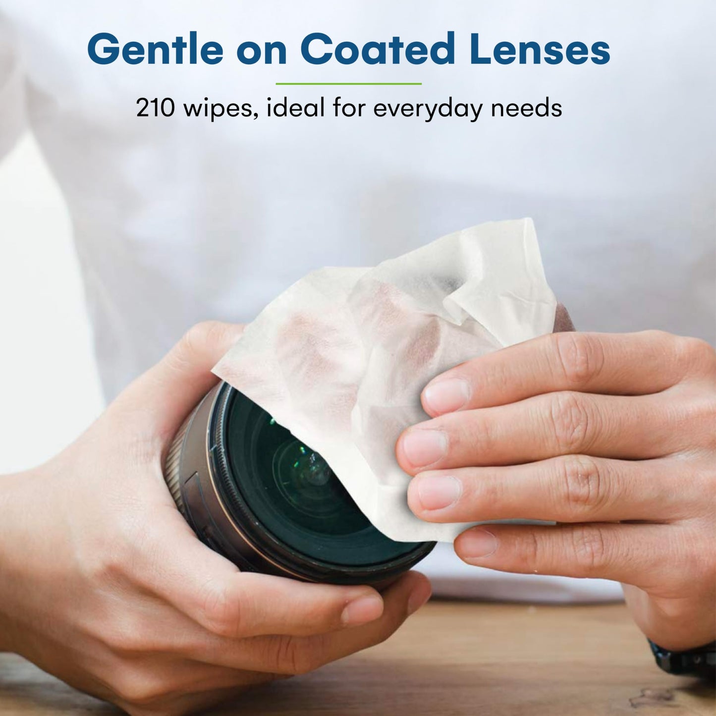 Care Touch Eyeglass Cleaning Wipes - 210 Individually Wrapped