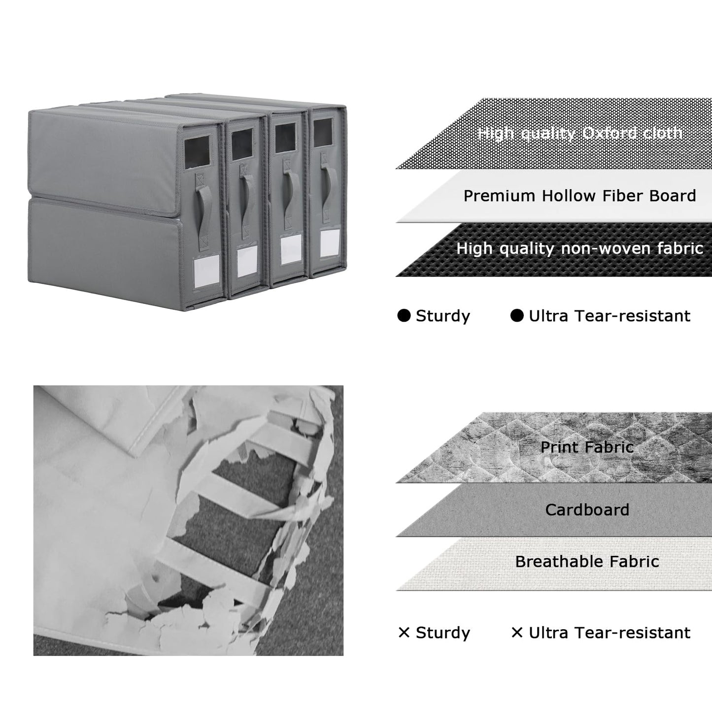 Foldable Sheet Organizers for Linen Closet Storage