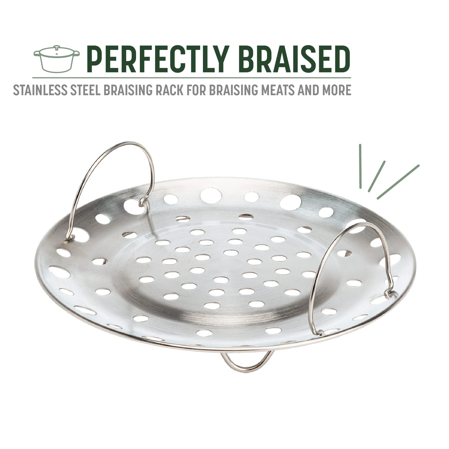 Goodful All-In-One Pot, Multilayer Nonstick, High Performance Cast Dutch Oven With Matching Lid, Roasting Rack And Turner, Made Without PFOA, Dishwasher Safe Cookware, 4.7-Quart, Graphite
