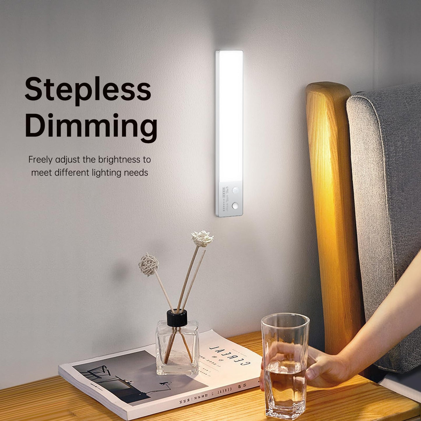 LED Motion Sensor Closet Lights, Wireless Rechargeable