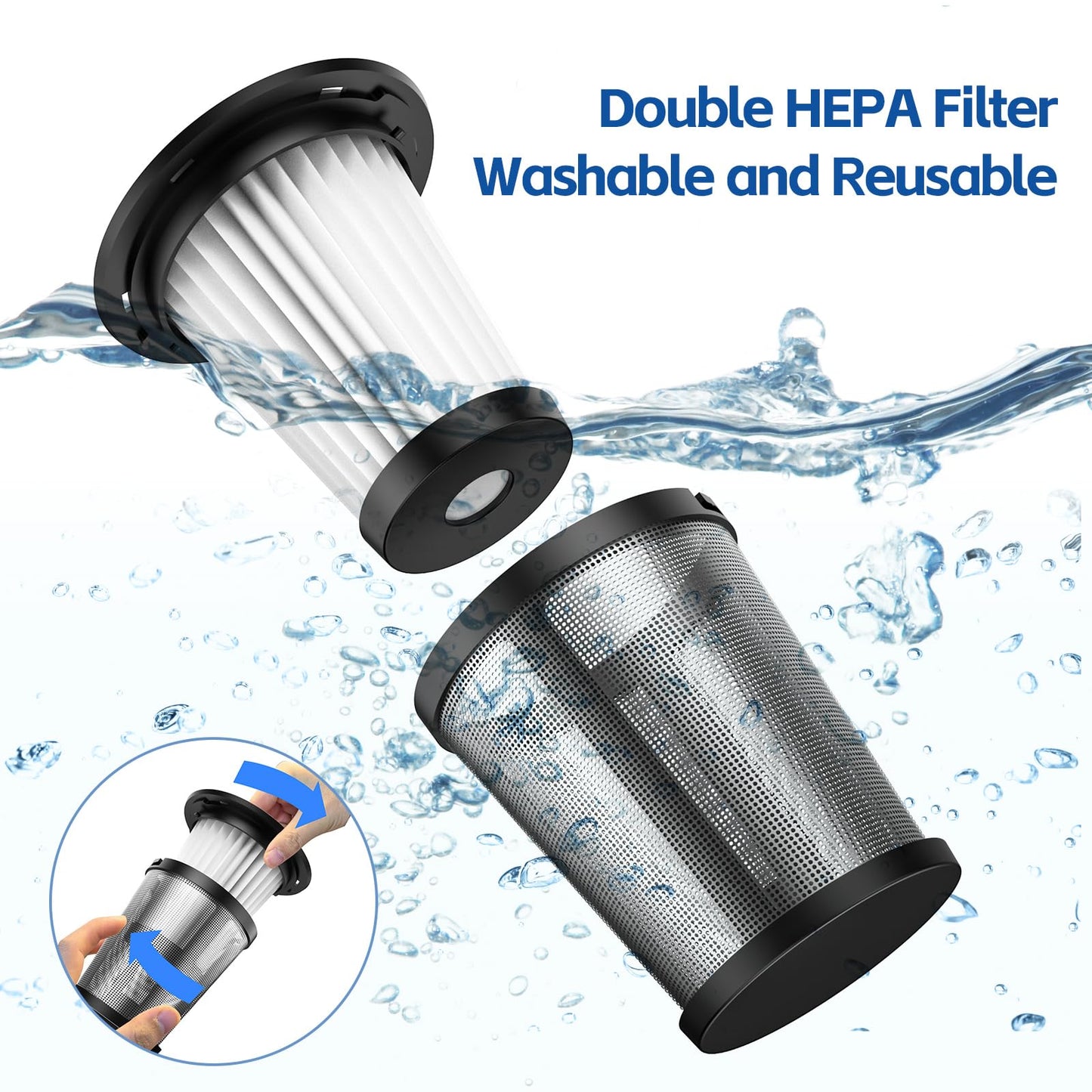 Cordless Handheld Car Vacuum Cleaner with Suction