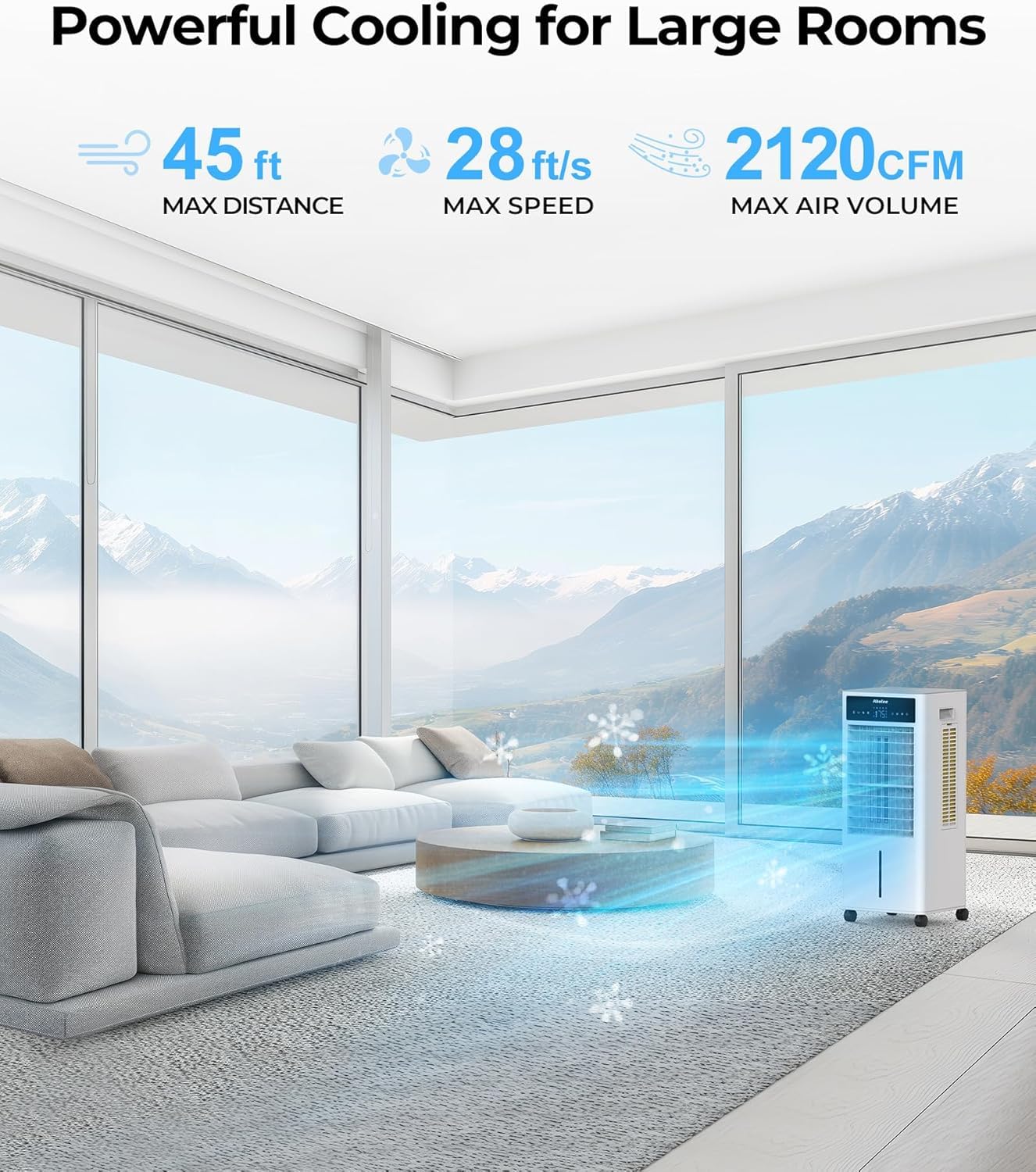 Portable Air Cooler with Humidifier & Remote