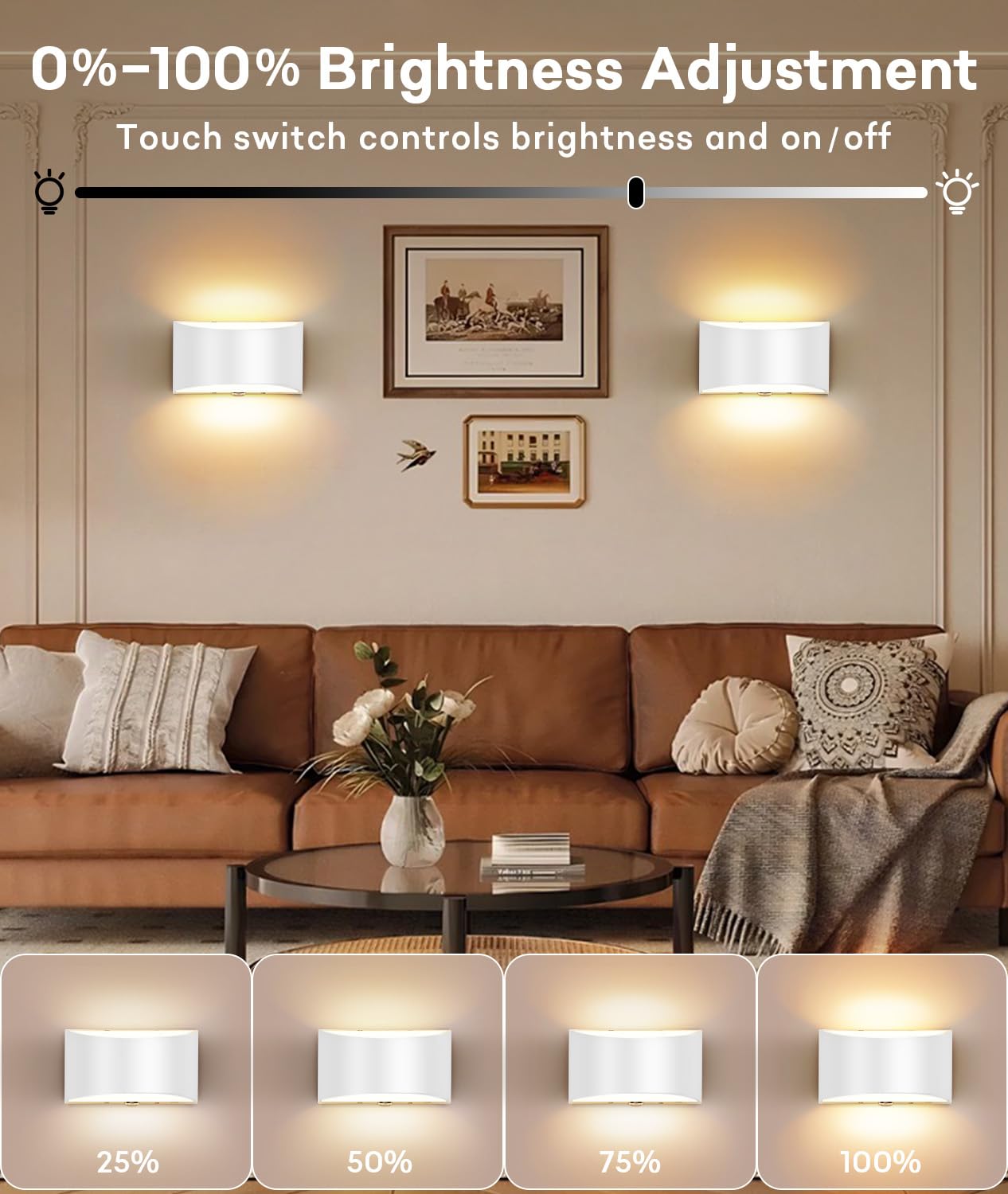 Lightess Rechargeable Wall Sconce for Modern Spaces