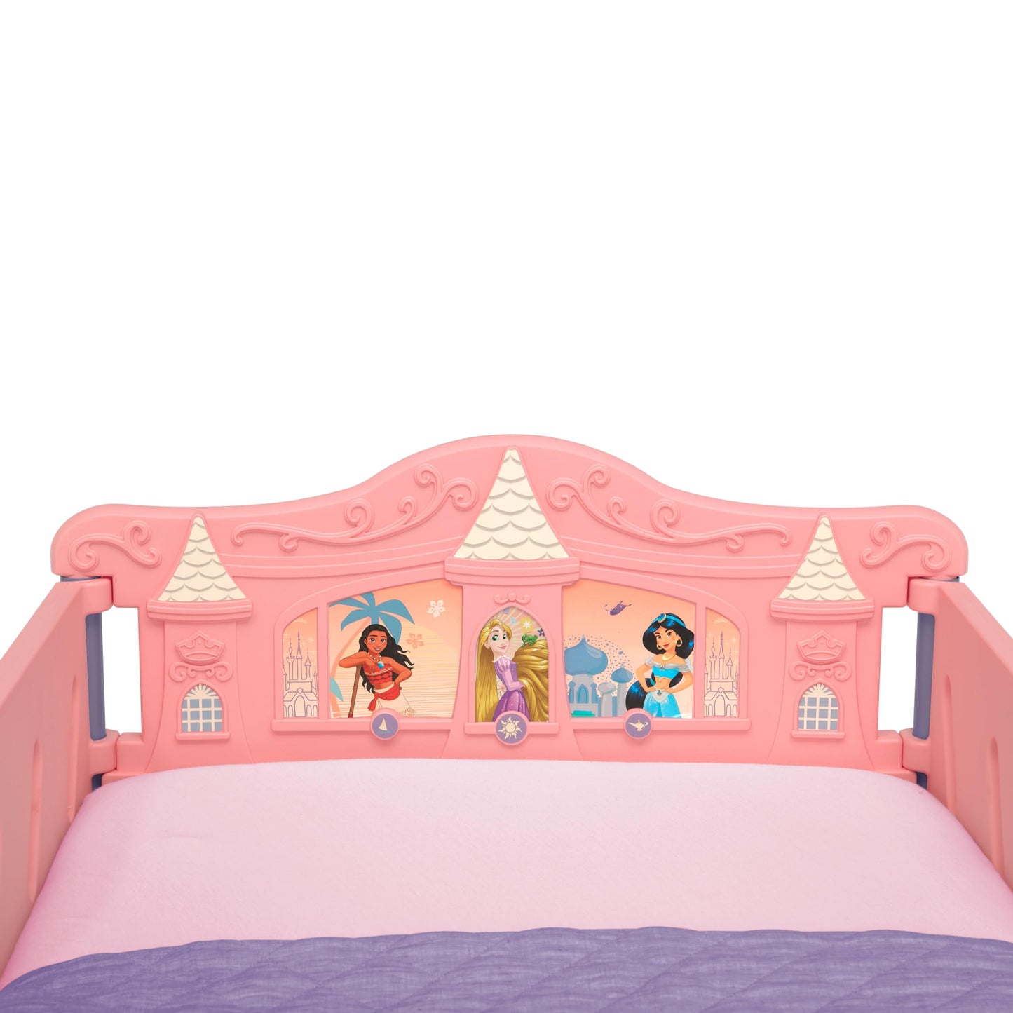 Delta Children Disney Princess 3D Toddler Bed, Pink