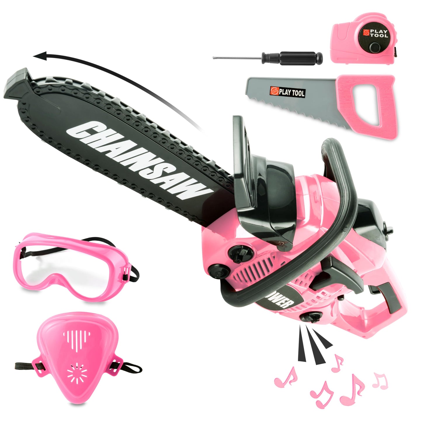 Kids Electric Chainsaw Toy for Pretend Play
