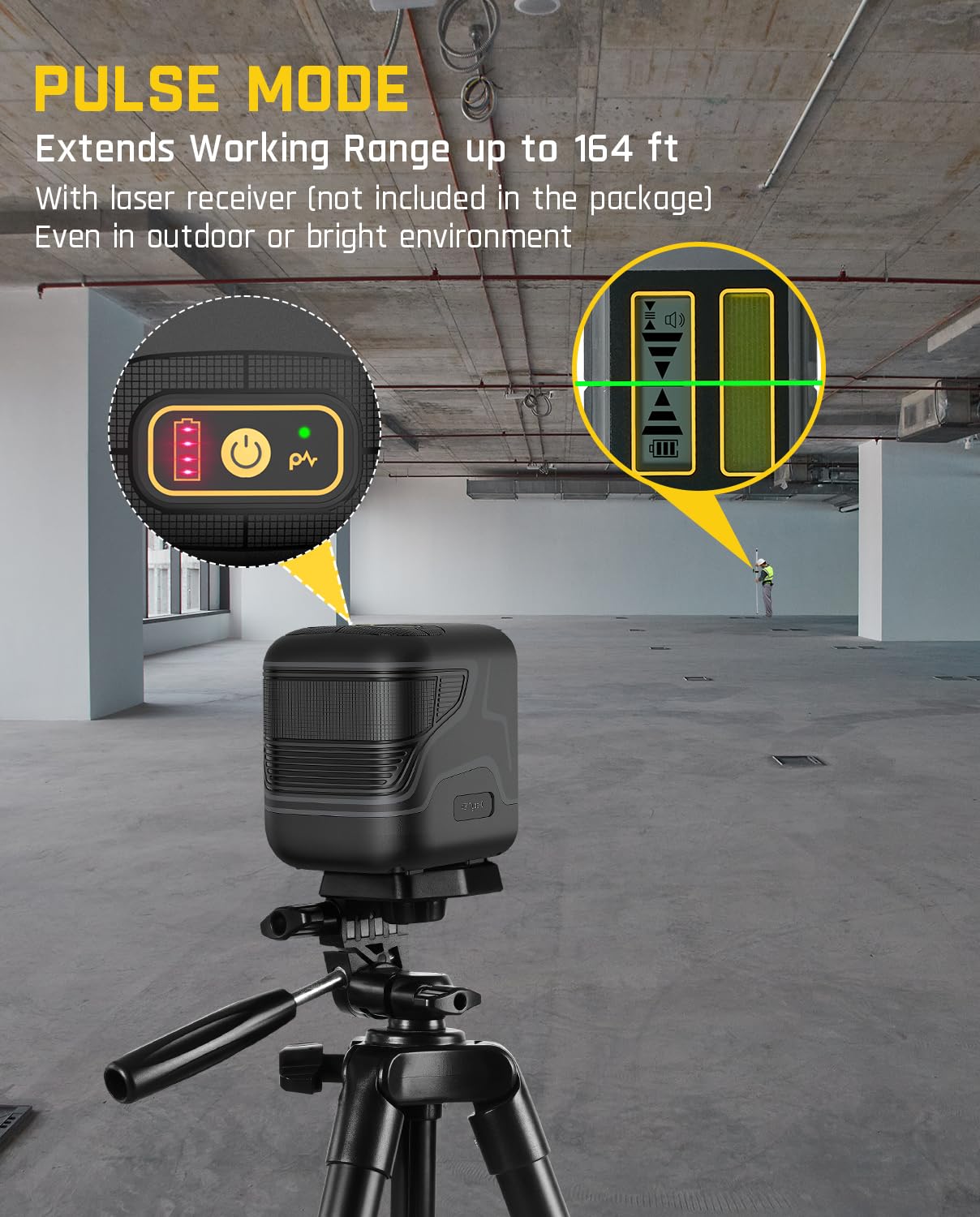 Fanttik 100ft Self-Leveling Green Laser Level