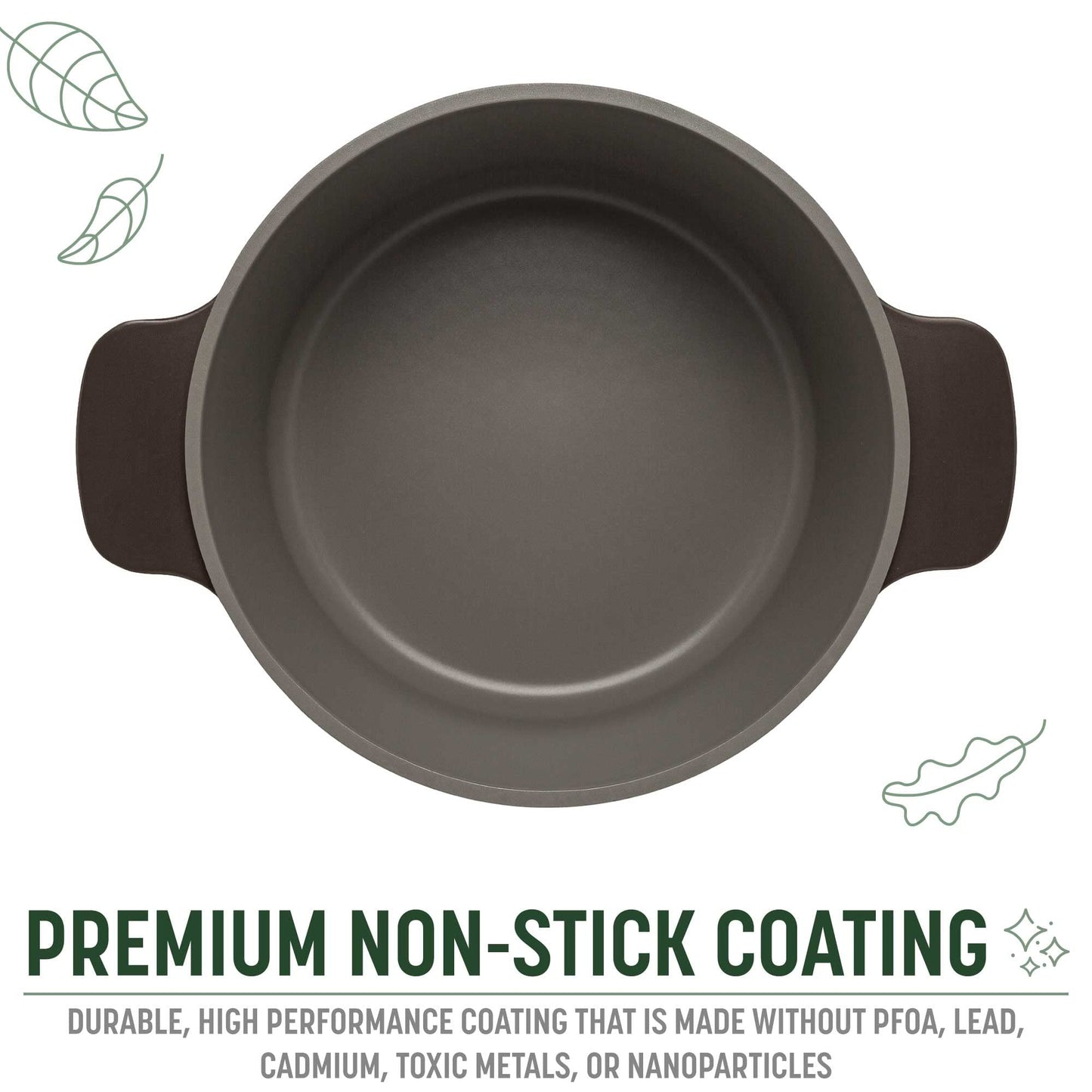 Goodful All-In-One Pot, Multilayer Nonstick, High Performance Cast Dutch Oven With Matching Lid, Roasting Rack And Turner, Made Without PFOA, Dishwasher Safe Cookware, 4.7-Quart, Graphite