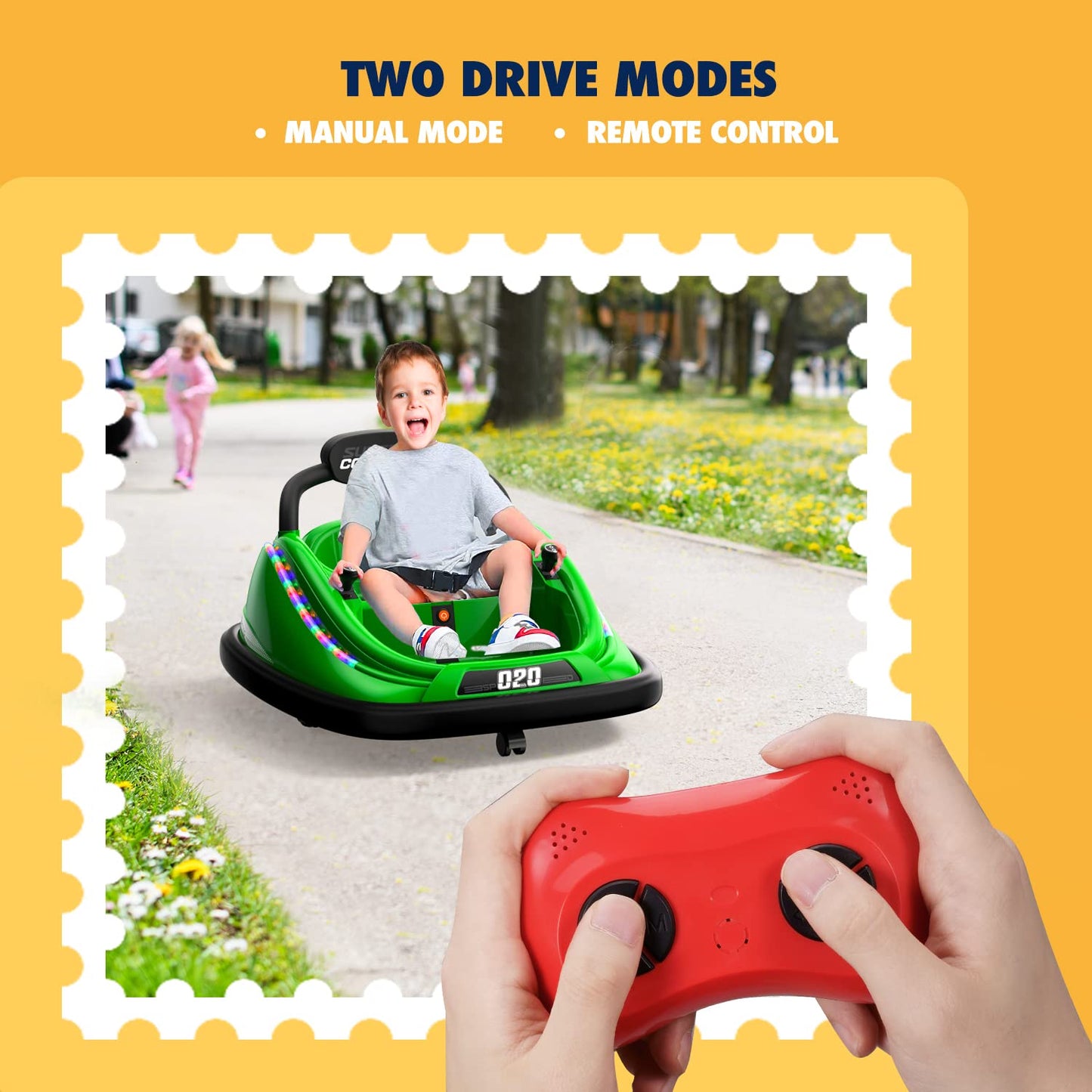 12V Electric Kids Bumper Car with Remote