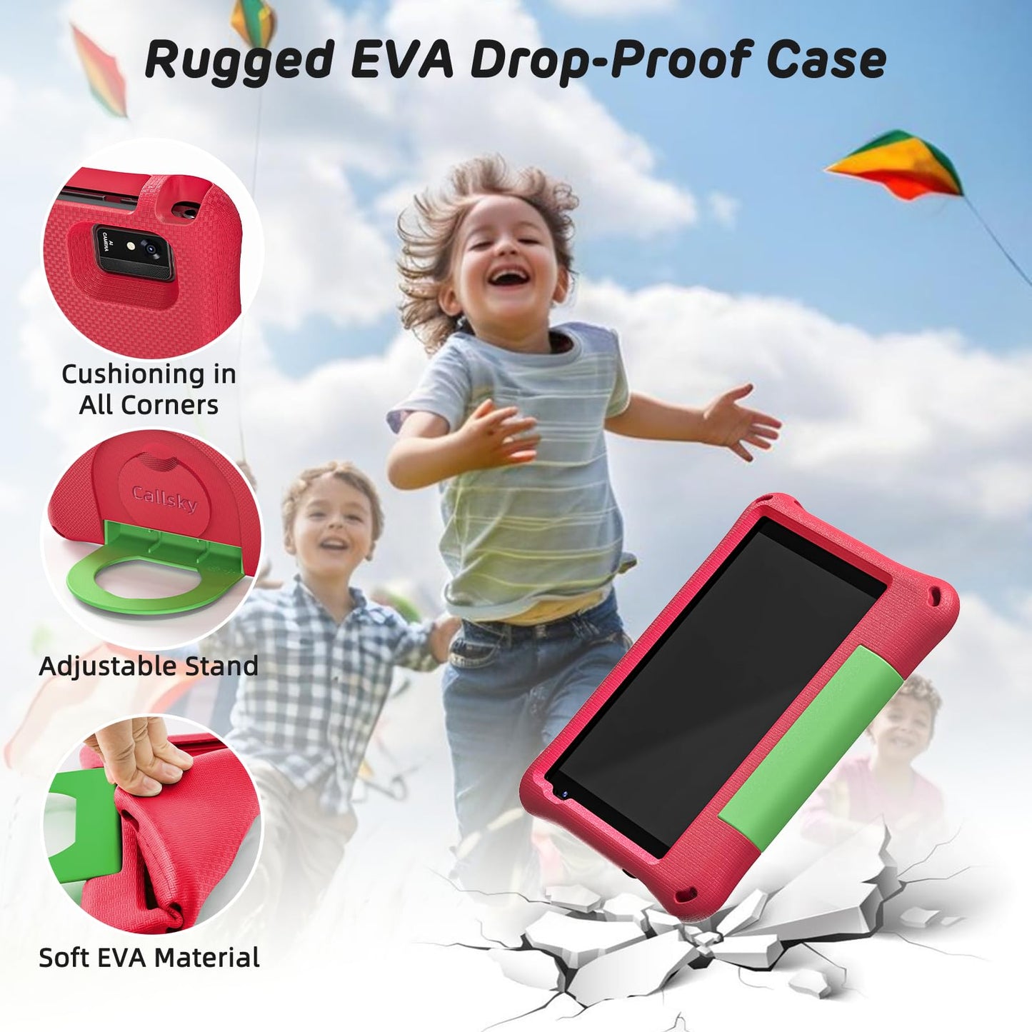 Kids Tablet 8 Inch with WiFi and Parental Control