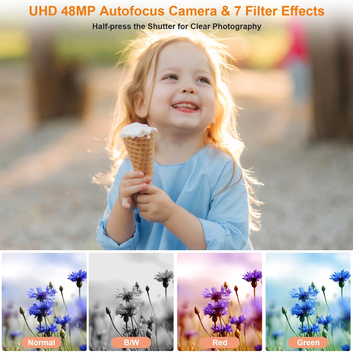 4K 48MP Digital Camera with 18X Zoom
