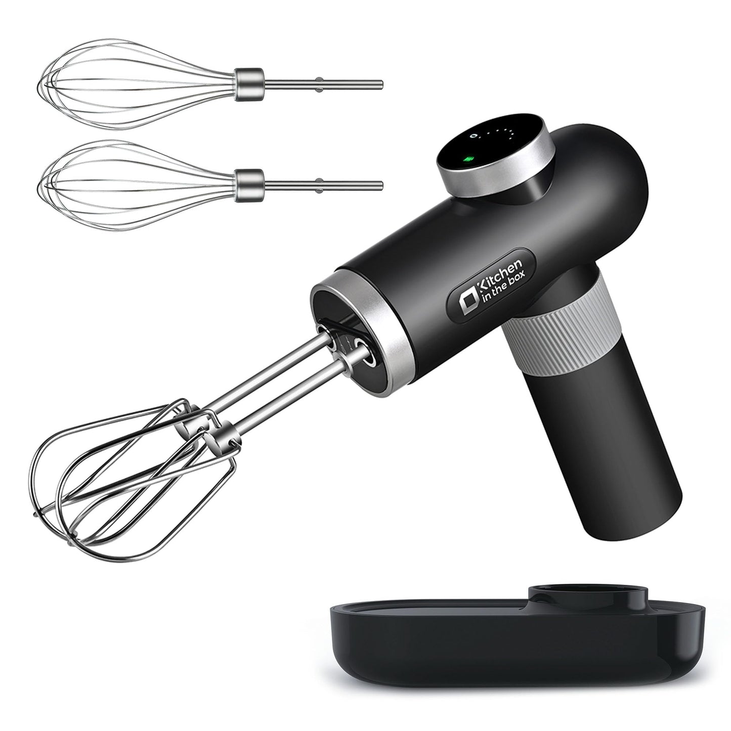 Cordless Rechargeable Hand Mixer with Digital Display
