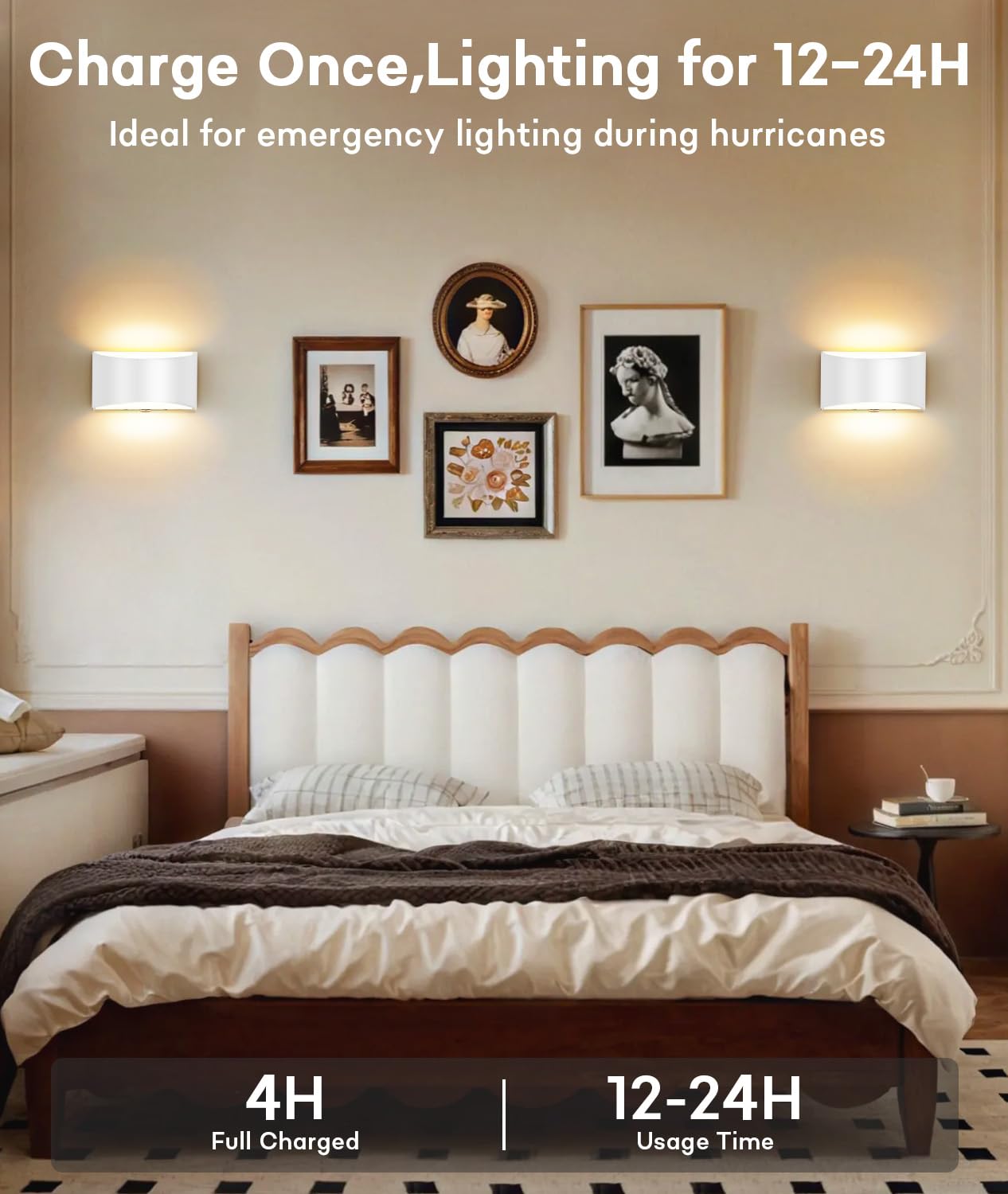 Lightess Rechargeable Wall Sconce for Modern Spaces