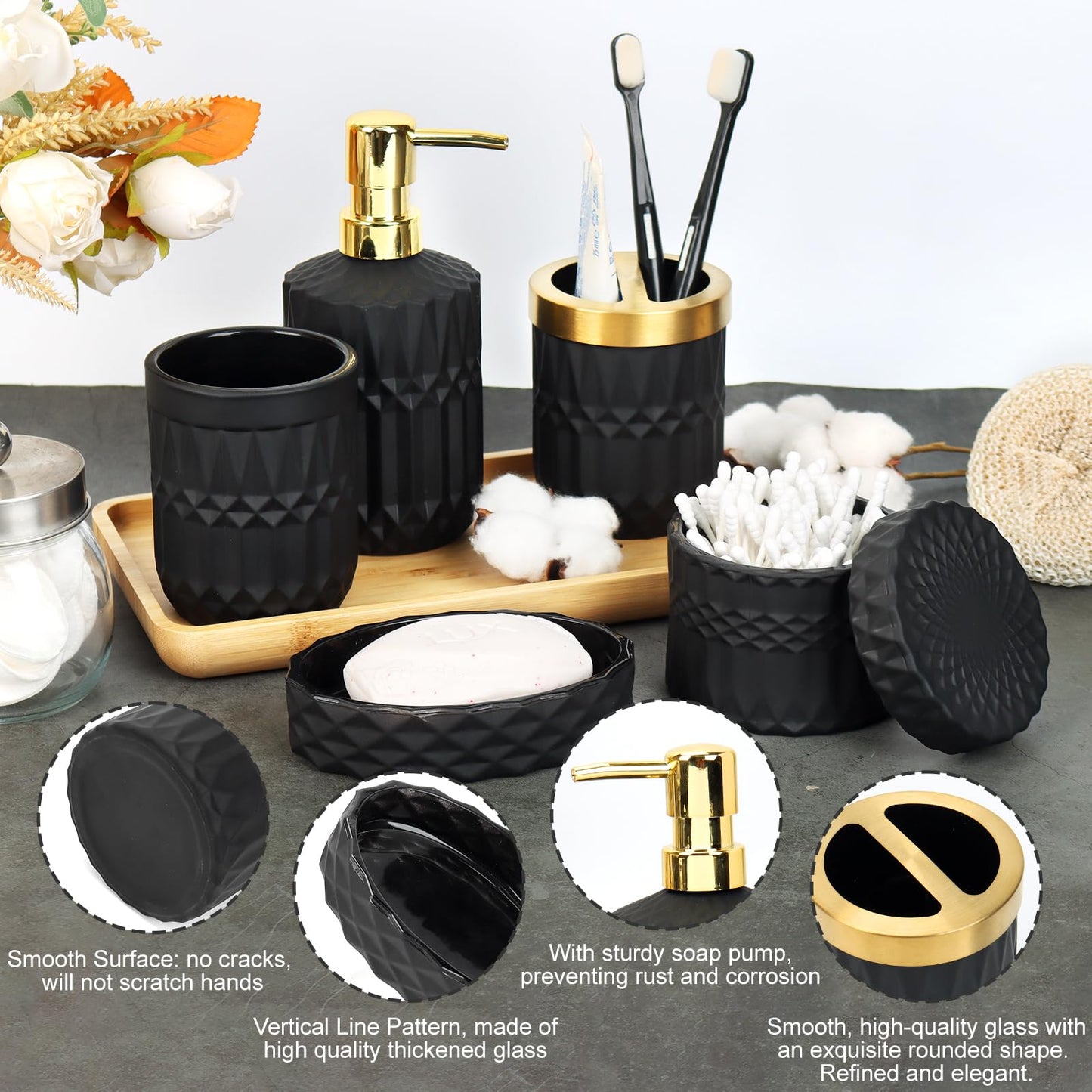 5-Piece Bathroom Accessories Set by Ulable