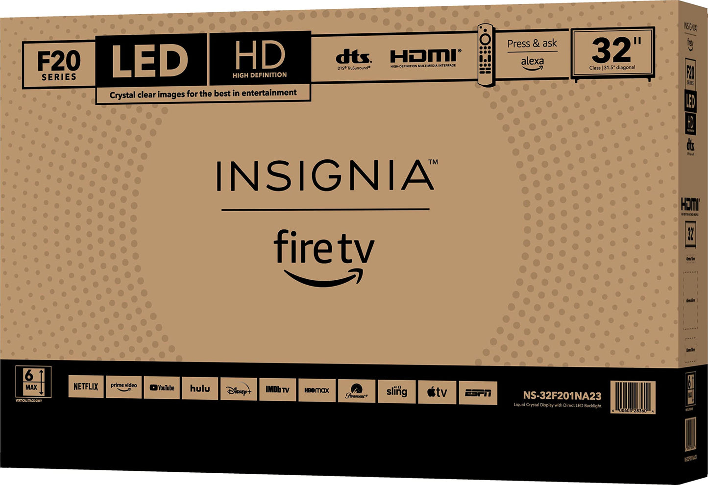INSIGNIA 32" Smart HD 720p Fire TV