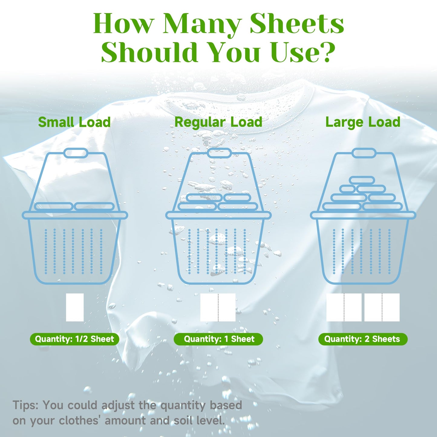 Dissolvable Laundry Detergent Sheets for 200 Loads