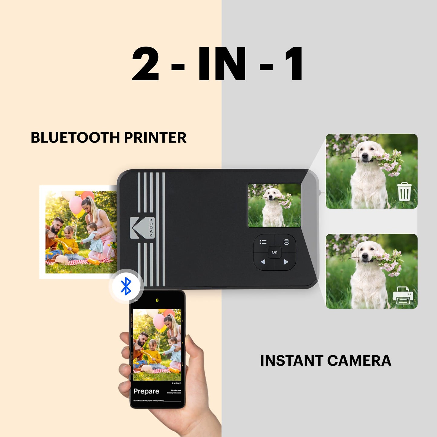 KODAK Mini Shot 3 Instant Camera & Printer Bundle