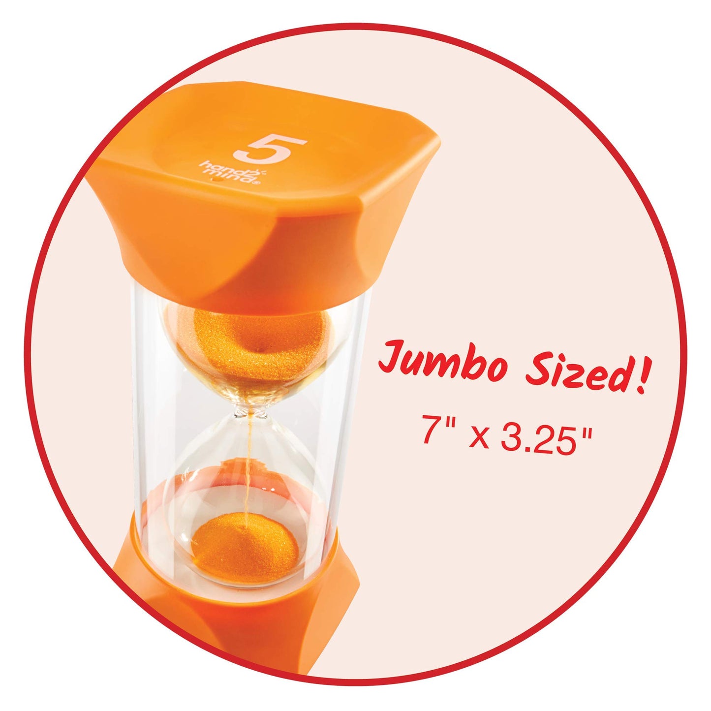 5-Minute Jumbo Sand Timer for Kids
