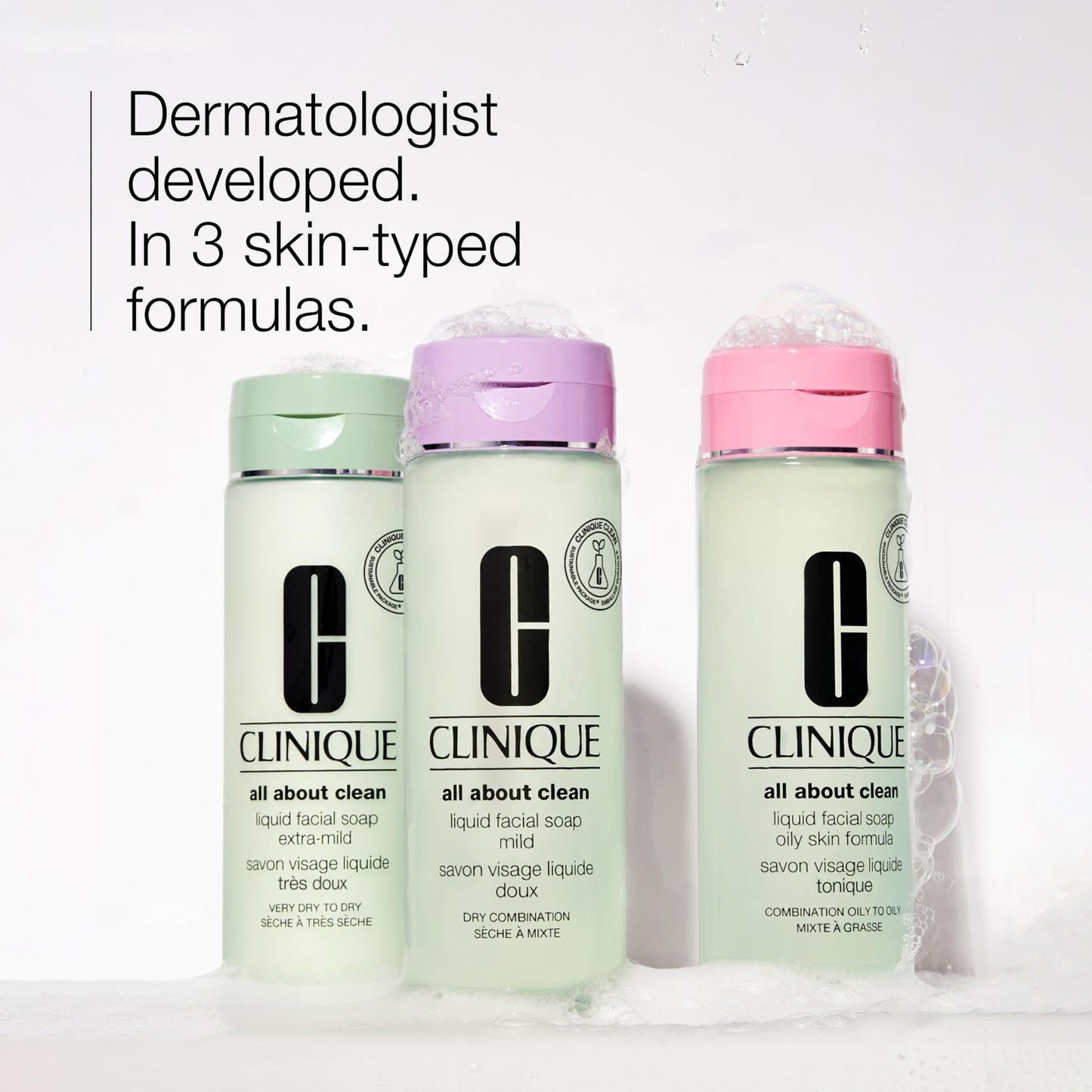 Clinique All About Clean Liquid Facial Cleanser Soap, Mild, 1 fl. oz.