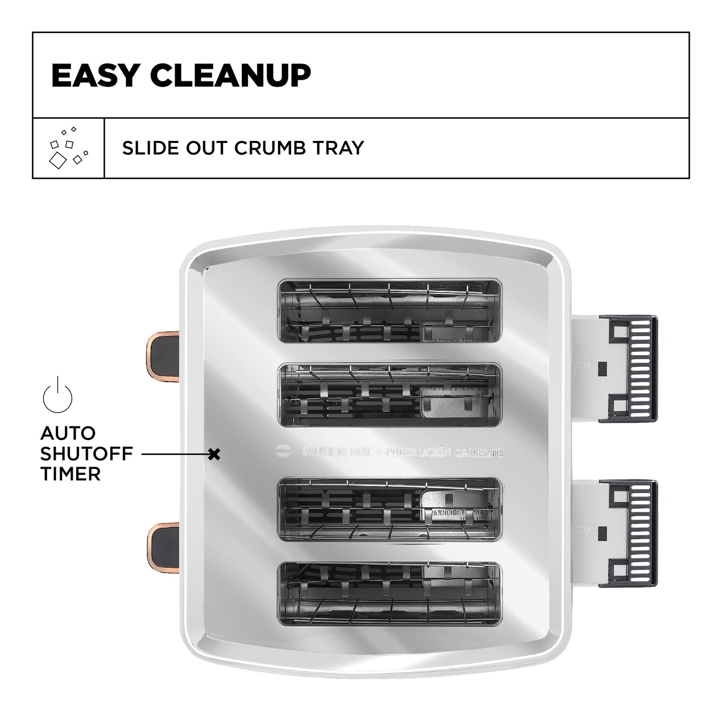 Crux 4-Slice Toaster with Extra Wide Slots