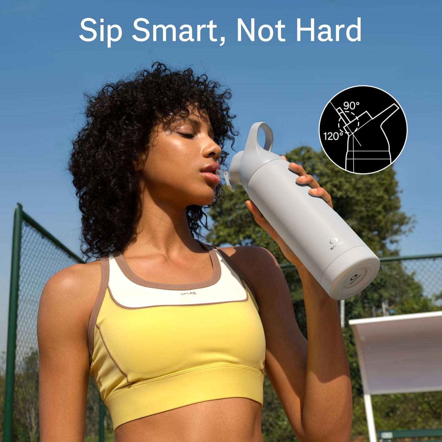 24 oz Insulated Water Bottle with Straw