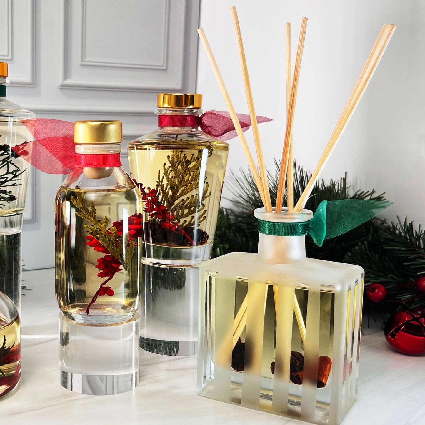 Spicy Apple Cinnamon Reed Diffuser Set