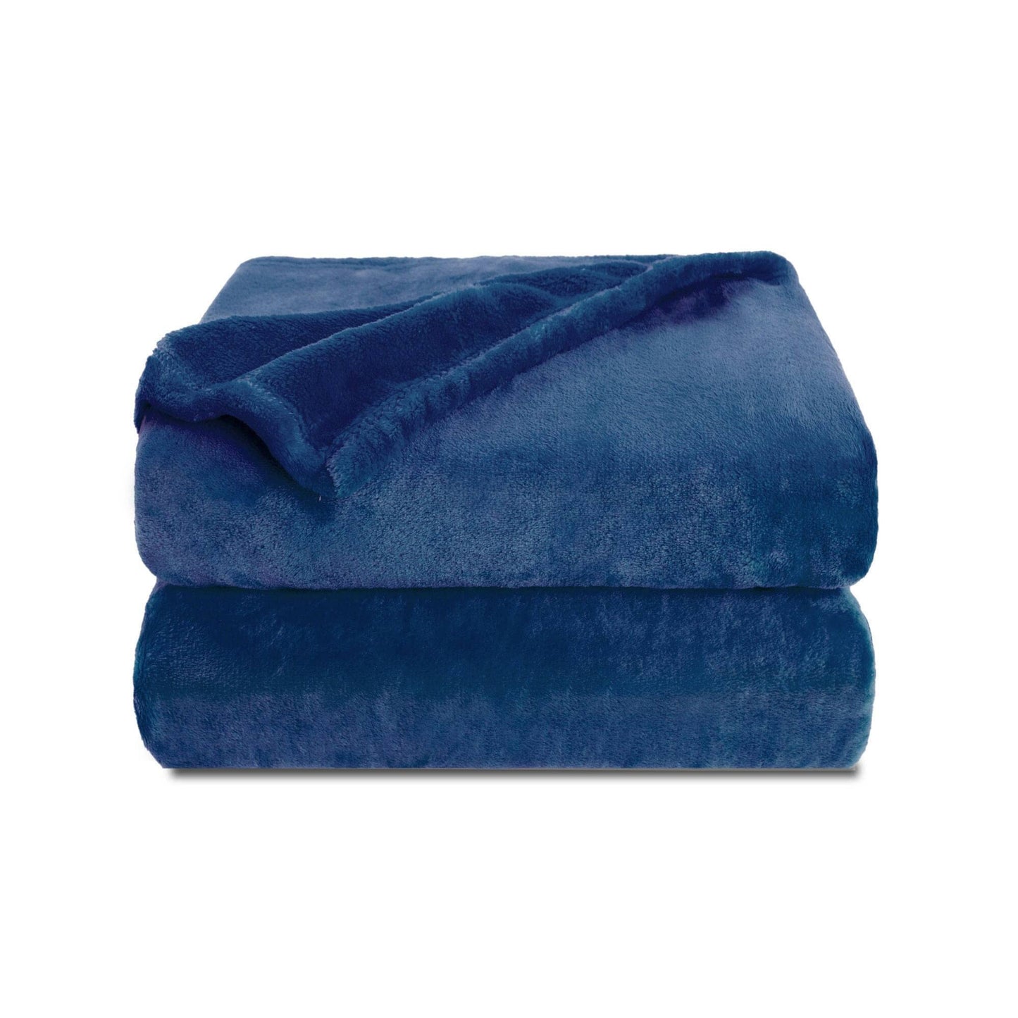 NANPIPER Fleece Blankets, Super Soft Flannel Fuzzy Blanket for Couch, Luxury Cozy Lightweight Microfiber Dog Blanket-Throw Size,Dark Blue