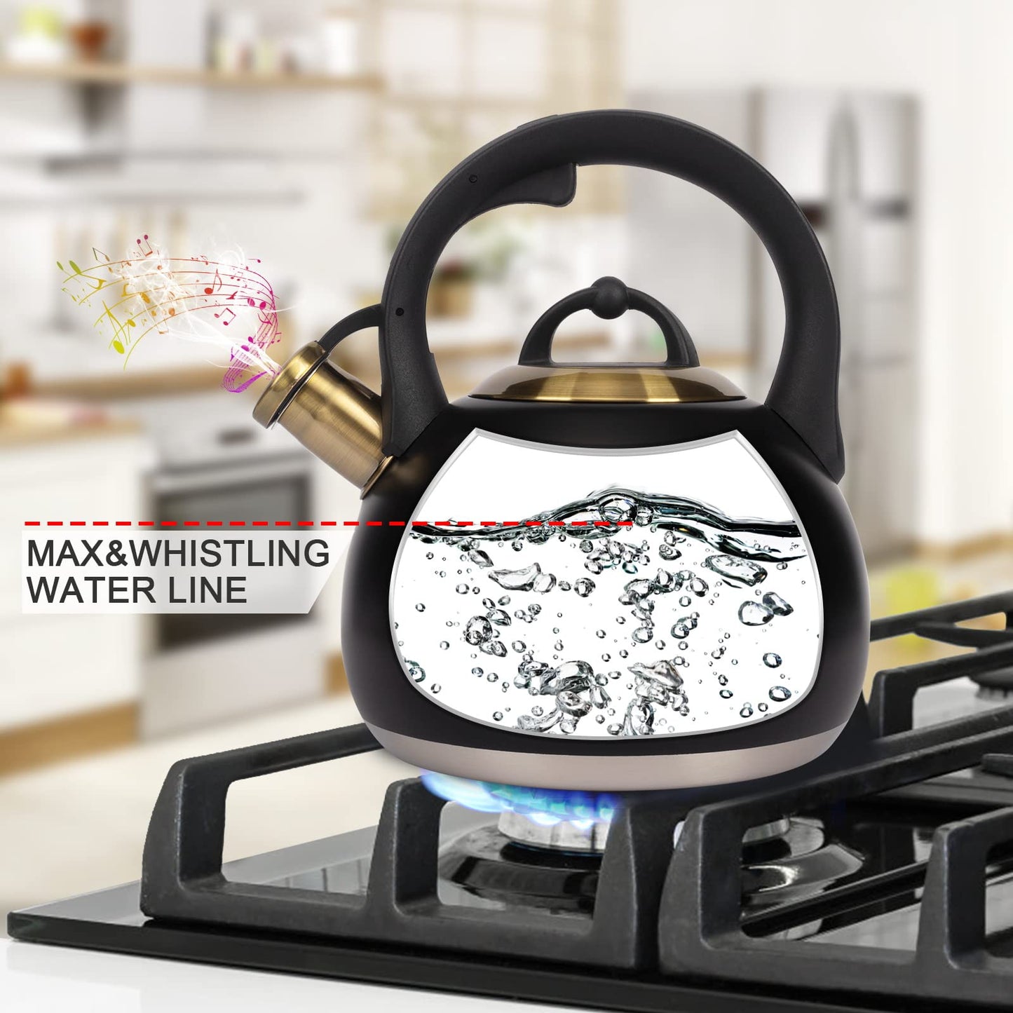 3.1 Quart LUXGRACE Stainless Steel Tea Kettle
