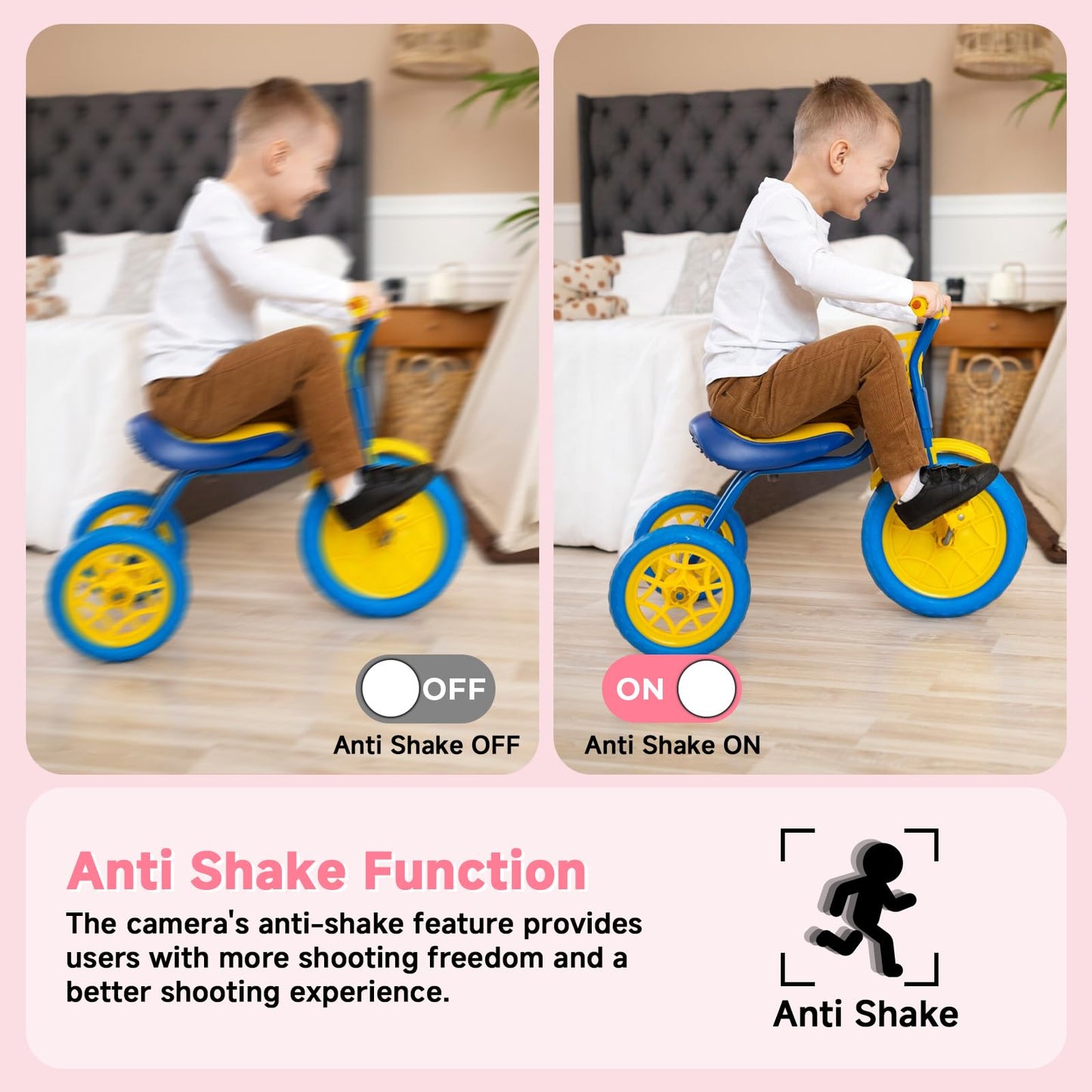 FHD 1080P Digital Camera for Kids 16X Zoom