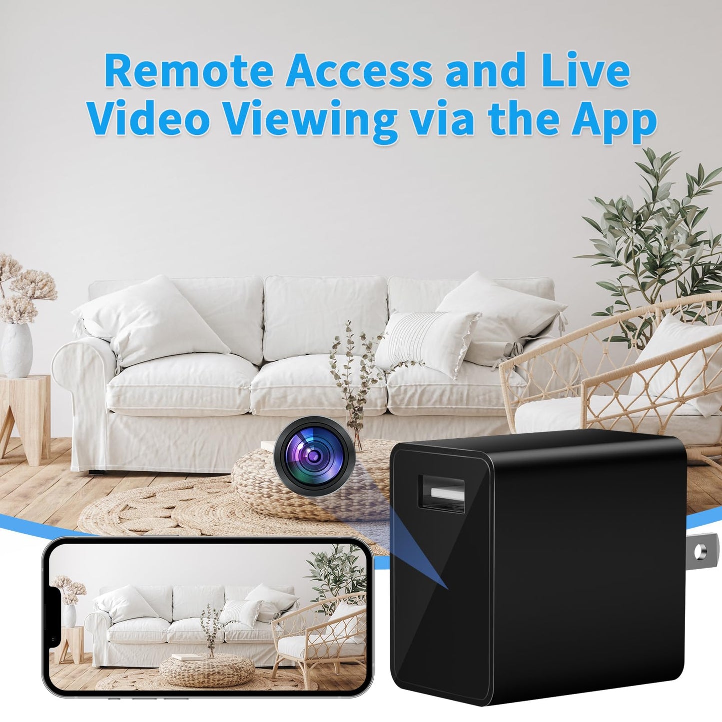 Hidden Camera USB Charger - Full HD Nanny Cam