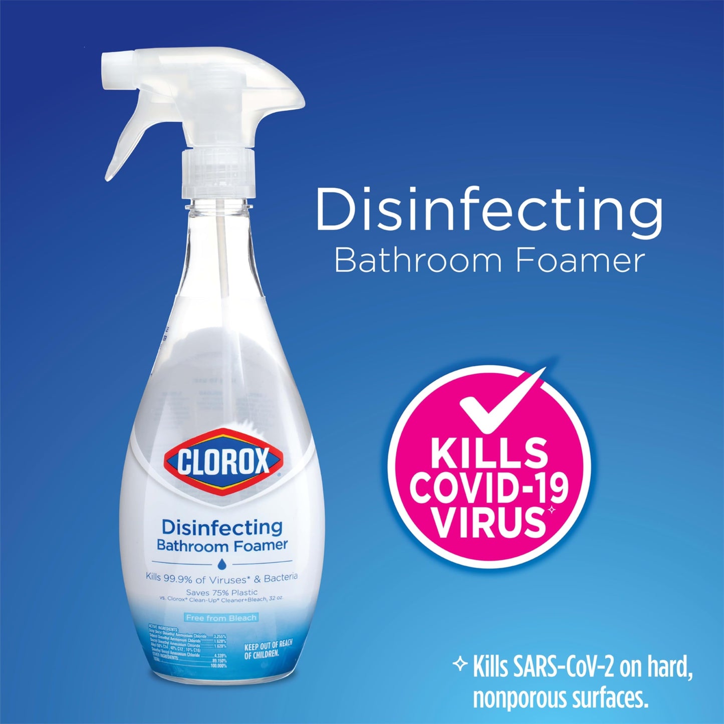 Clorox Bathroom Foamer Kit with 2 Refills