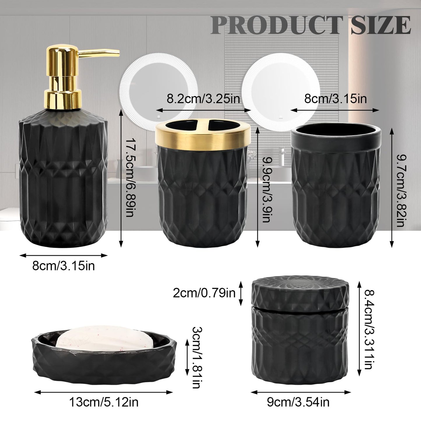 5-Piece Bathroom Accessories Set by Ulable