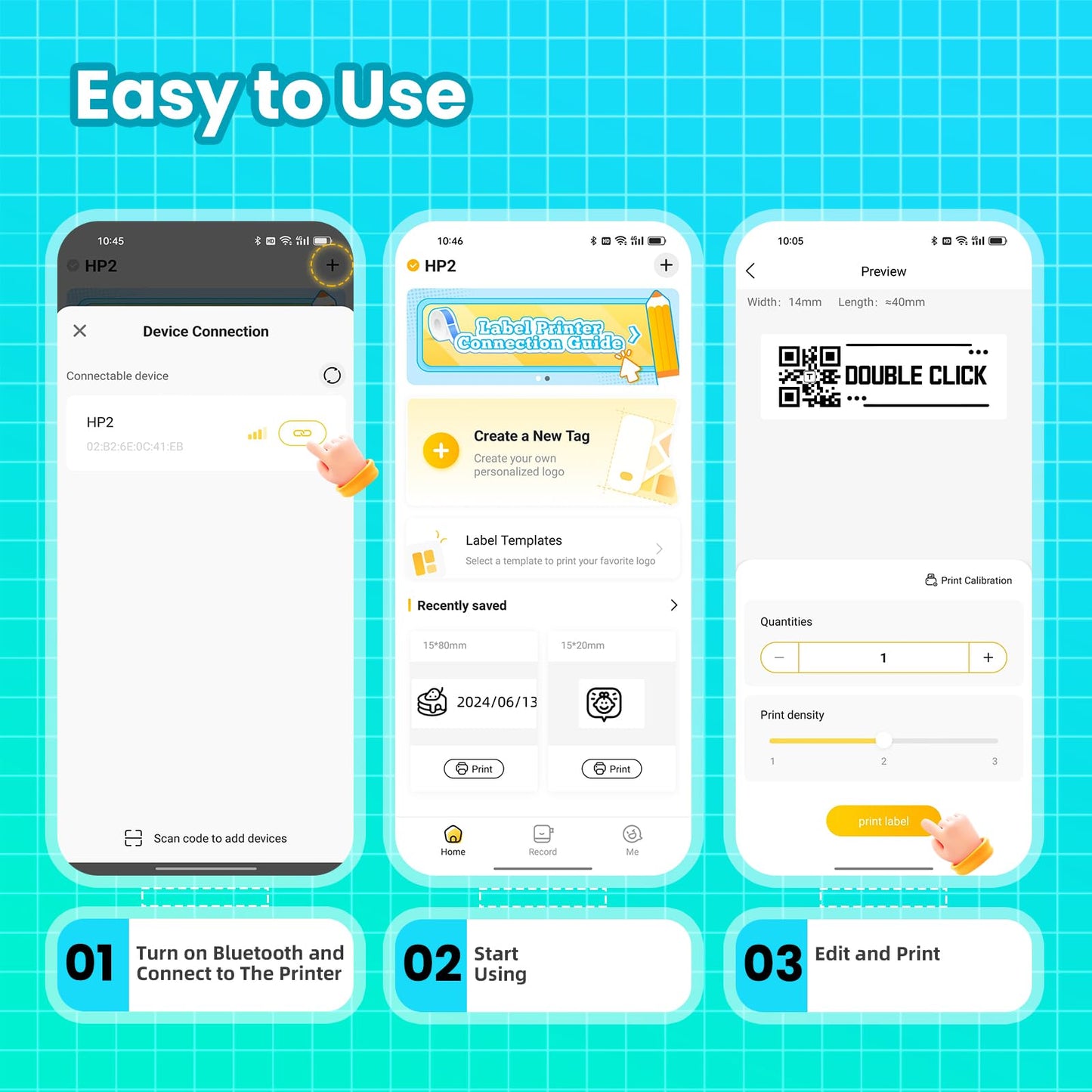 Bluetooth Label Maker for Storage and Organizing