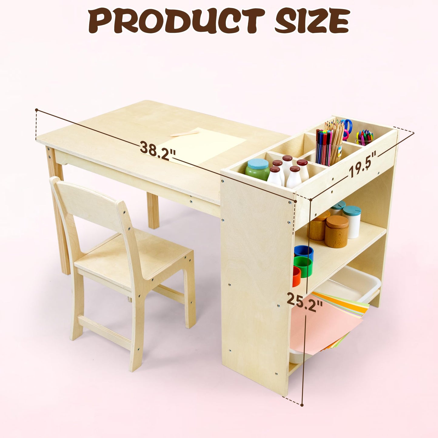 Kids Art Table and Chair Set by bbgroundgrm