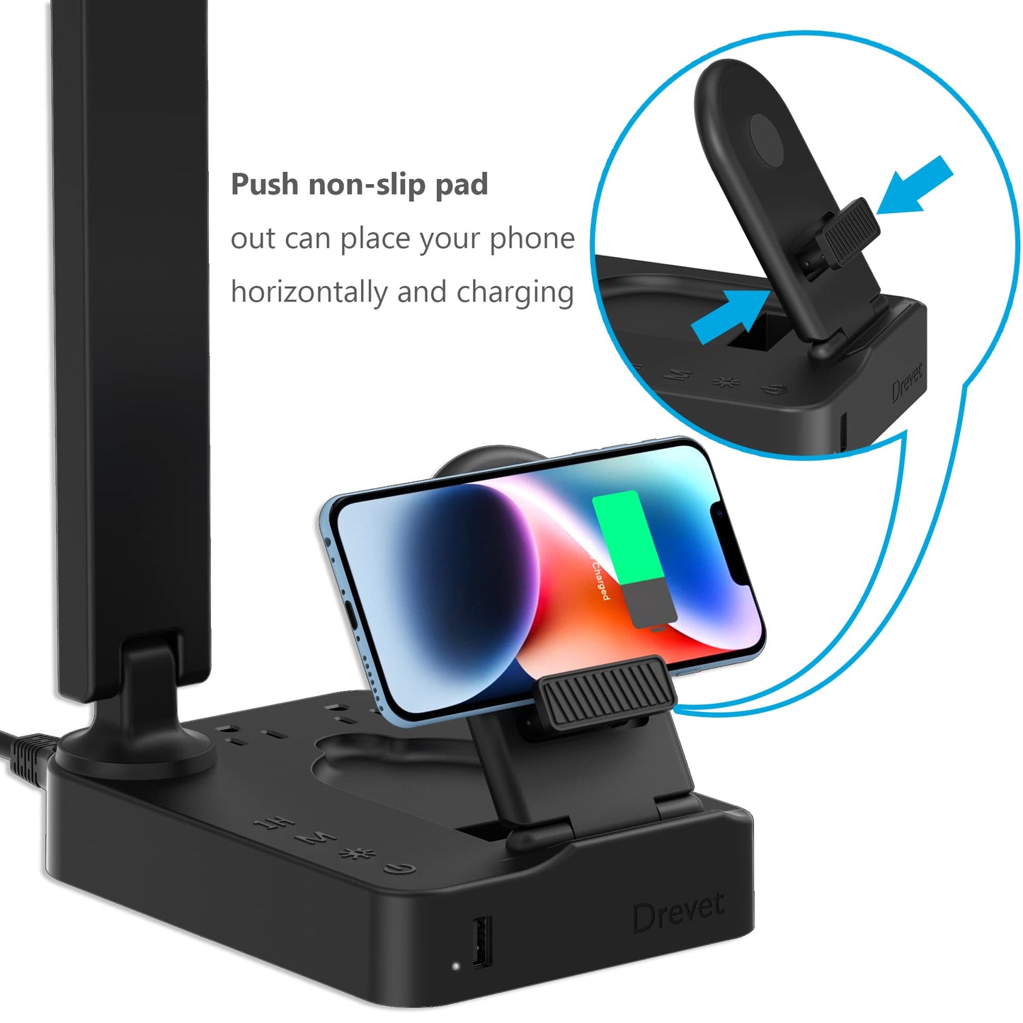 Drevet LED Desk Lamp with Wireless Charger