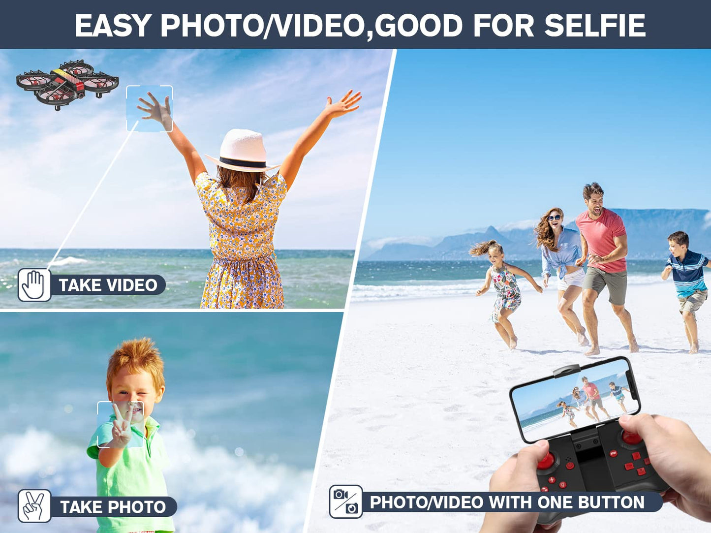 HASAKEE Mini Drone with Camera for Beginners