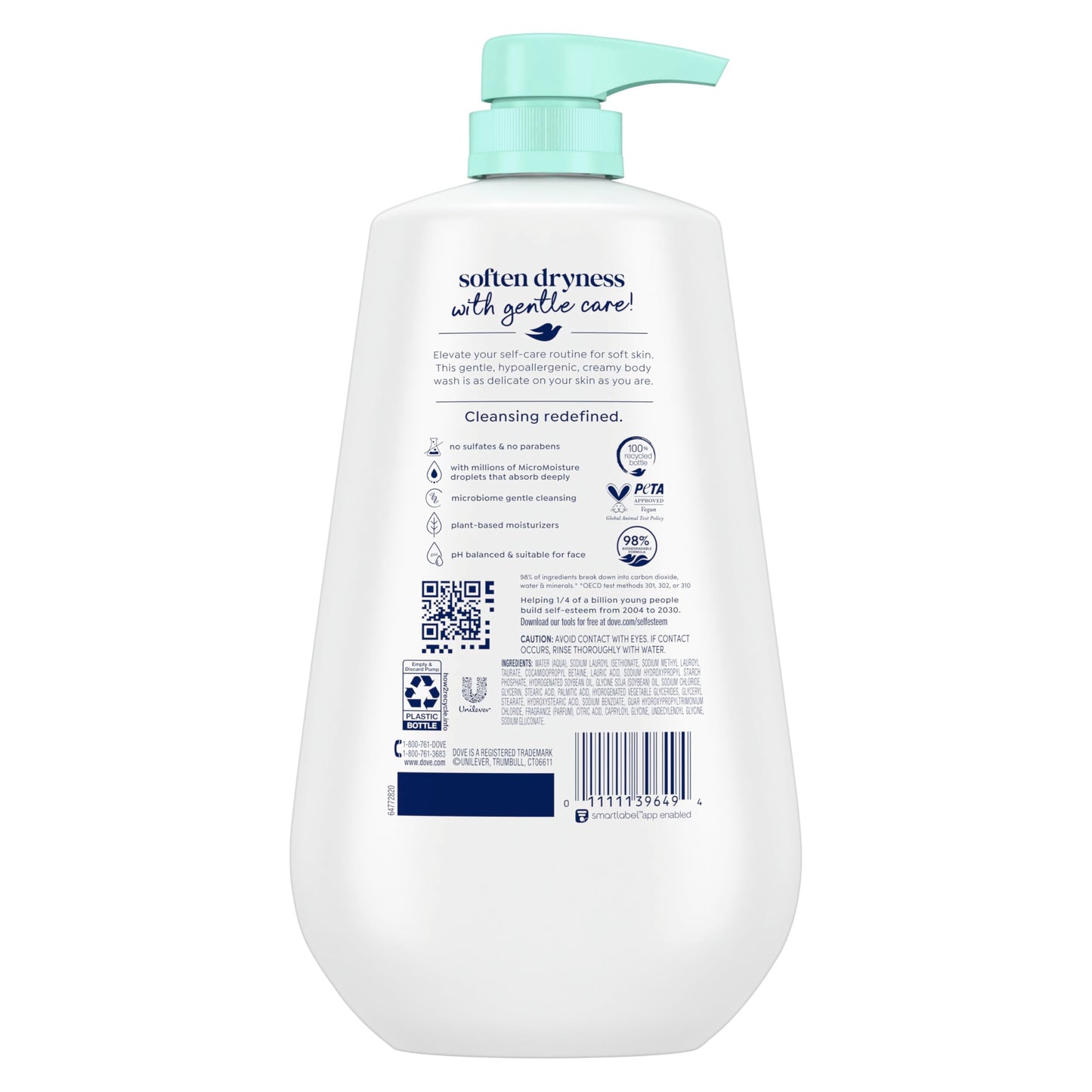 Dove Body Wash 3 Count Sensitive Skin Moisturizer