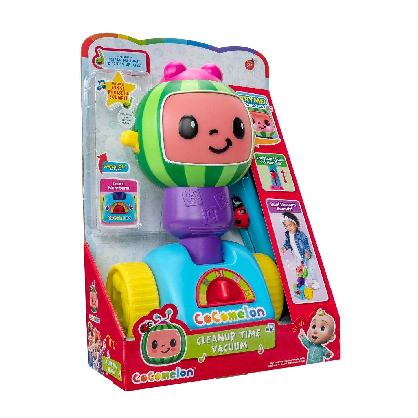 CoComelon Cleanup Time Vacuum with Songs for Kids