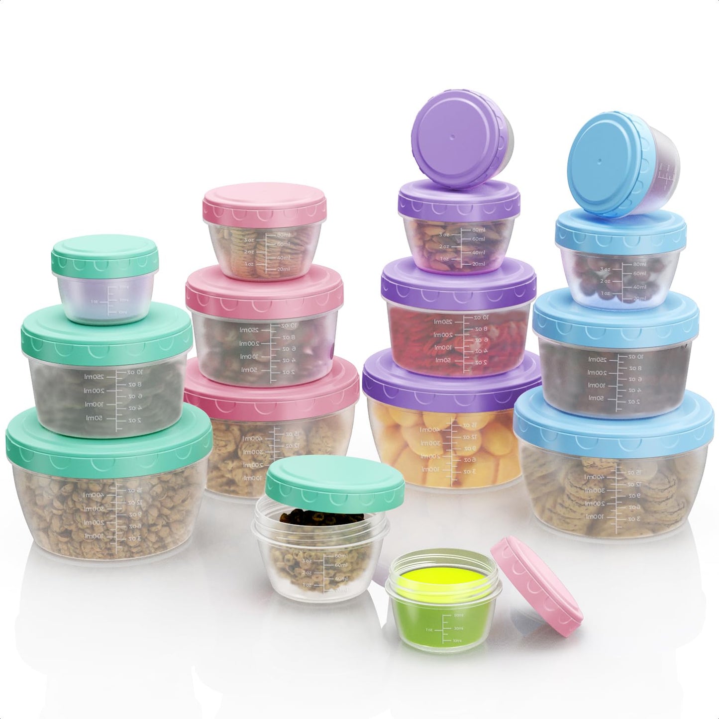 16-Pack Food Storage Containers with Lids