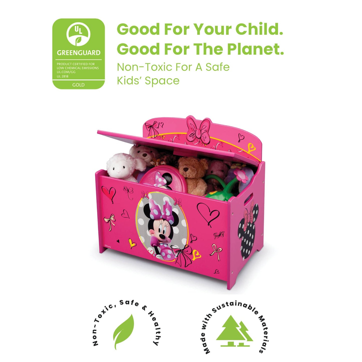 Delta Children Minnie Mouse Deluxe Toy Box