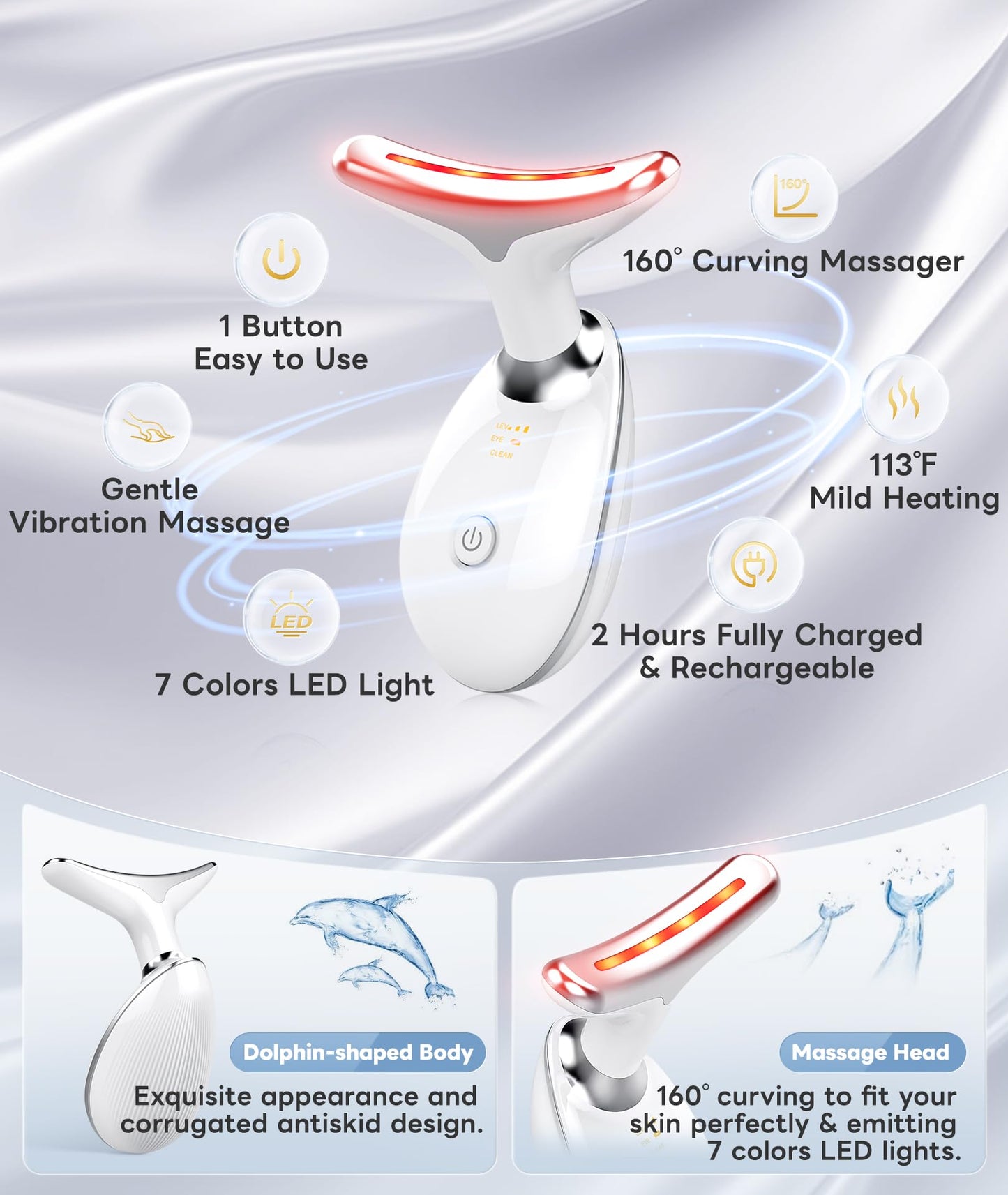 7 Color Facial Massager Tool for Skin Care